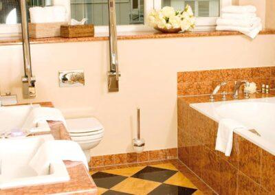 Badezimmer in der Senator Rösner Suite